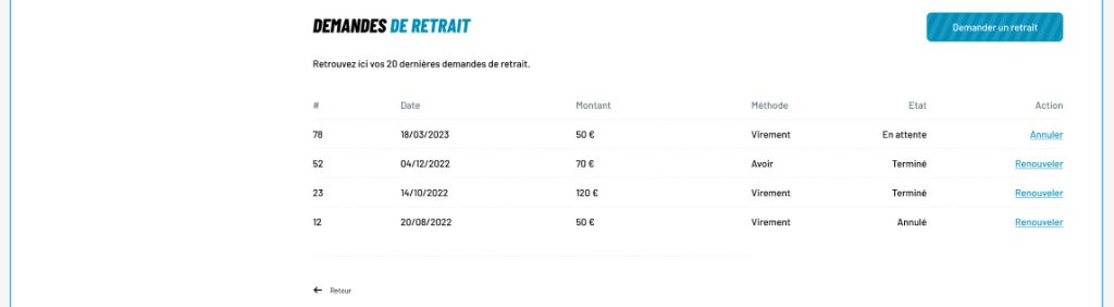 retrait commande magento
