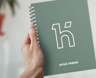 carnet avec logo hyva theme