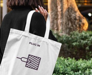 tote bag icone plug in