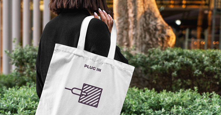 tote bag icone plug in