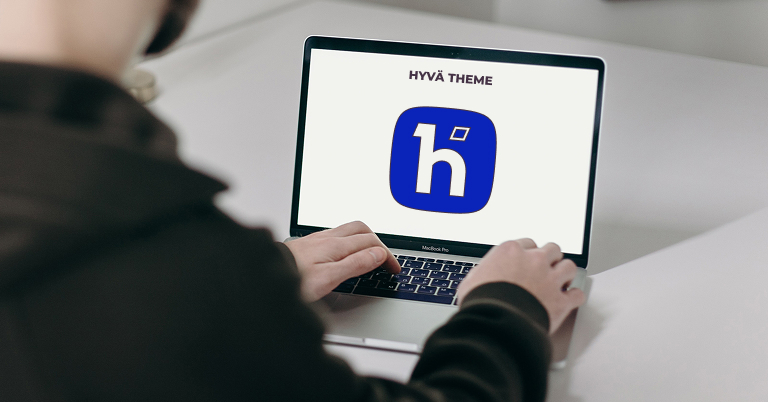 logo hyva sur ordinateur