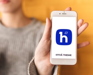 logo hyva sur un téléphone